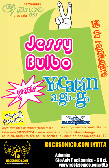 JESSY BULBO Y YUCATAN AGO GOEn territorio Chango Evento gratuito, 